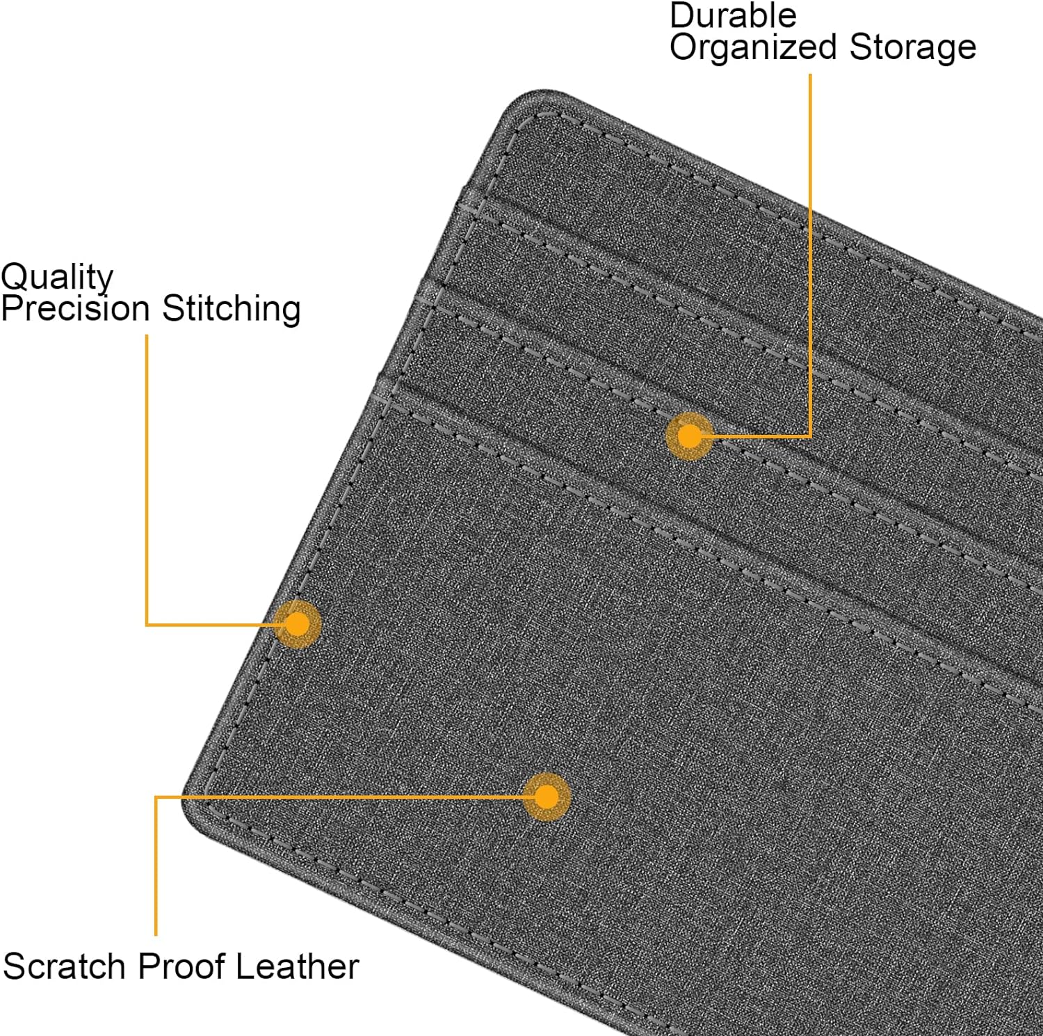 Slim Minimalist Front Pocket Wallet, Fintie RFID Blocking Credit Card Holder Card Cases with ID Window for Men Women (Black) - Image 3